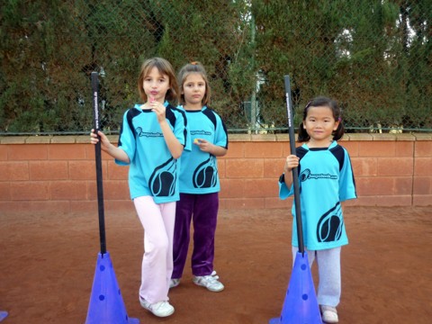 Dánae Castelló, Marian López y Lidia Castelló.